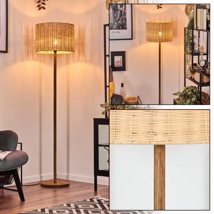 Cavaca Staande lamp Natuurlijke kleuren, Zwart, 1-licht Must-Have