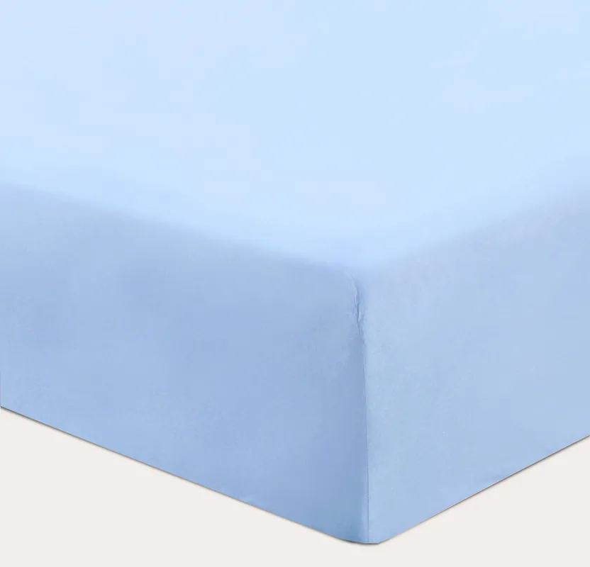 NOUS Kids basis kinderhoeslaken 150 x 70 cm lichtblauw Premium