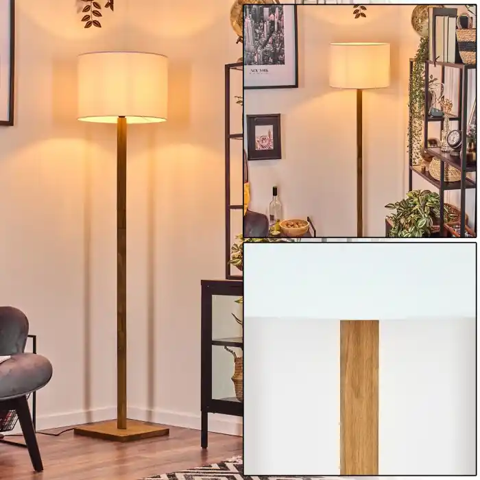 Beperkte Voorraad Bassagoda Staande lamp Natuurlijke kleuren, Zwart, 1-licht