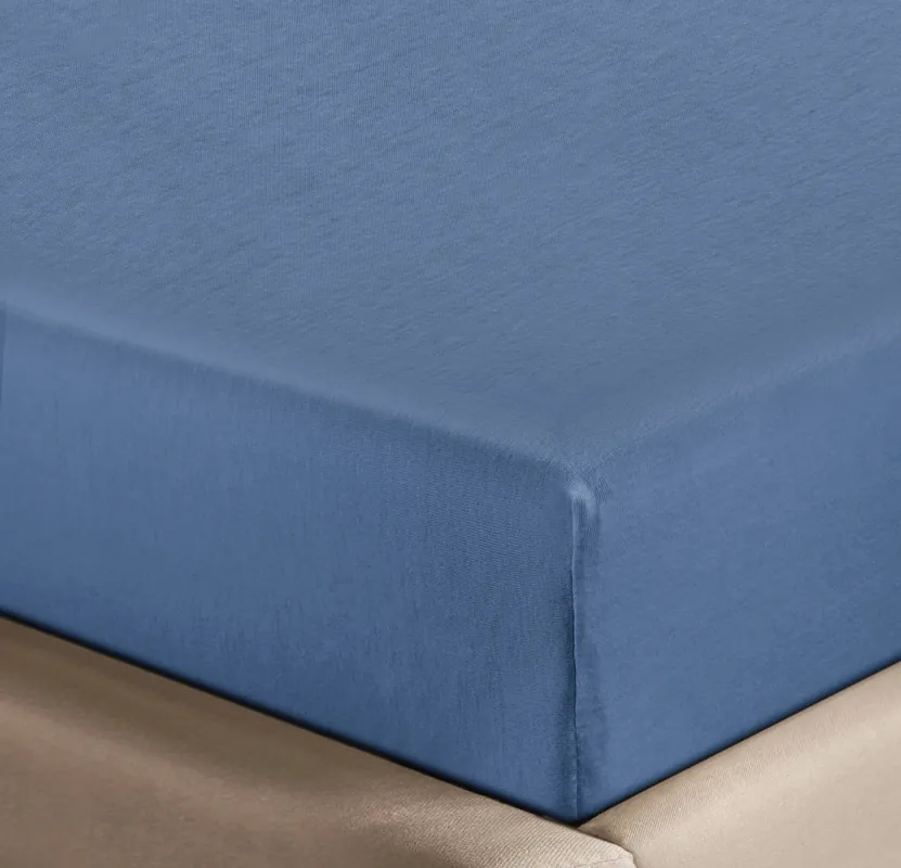NOUS Living jersey hoeslaken - blauw Direct Verzonden