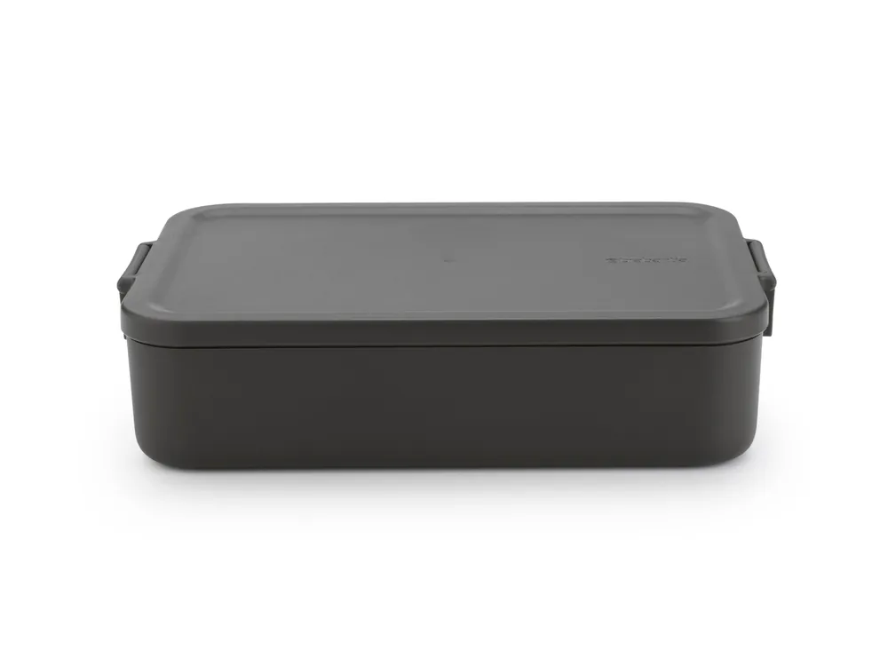 Brabantia Bento lunchbox - Large - Kunststof - Dark Grey Beperkte Voorraad