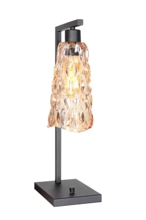 Dagaanbieding steenhouwer Vidrio Tafellamp Zwart, 1-licht