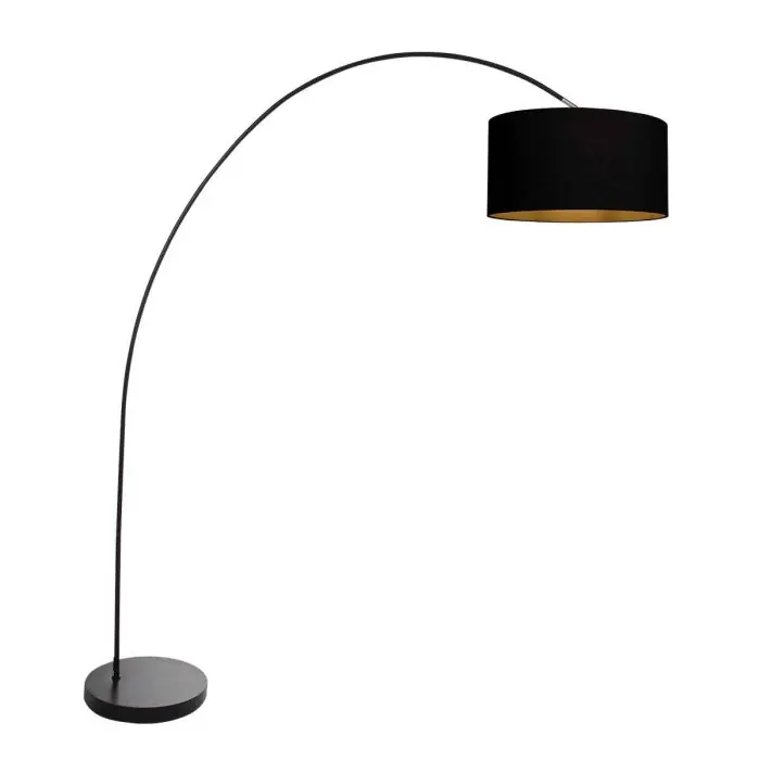 Gecertificeerd steenhouwer Solva Staande lamp Zwart, 1-licht