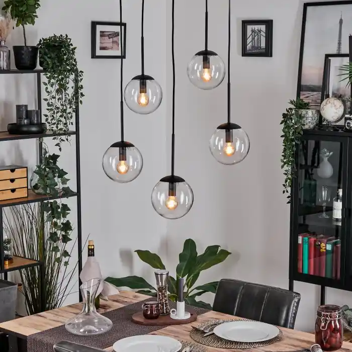 Gastor Hanglamp, Kogellampje, Hanglamp Duidelijk, 5-lichts Voordeelprijs