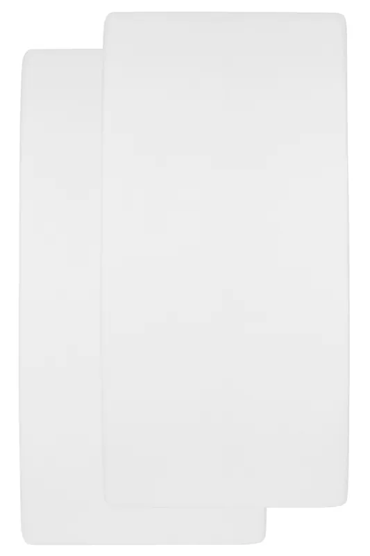Koop Online Meyco katoenen molton stretch junior hoeslaken - 70x140/150 wit (set van 2)