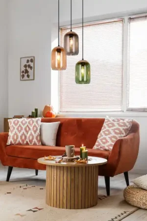 Voordeelprijs Trio verlichting Cork Hanglamp Kleurrijk, 3-lichts
