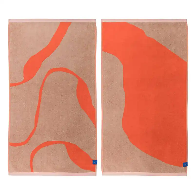 Laatste Versie Mette Ditmer handdoek Nova Arte (set van 2) (90x50 cm)