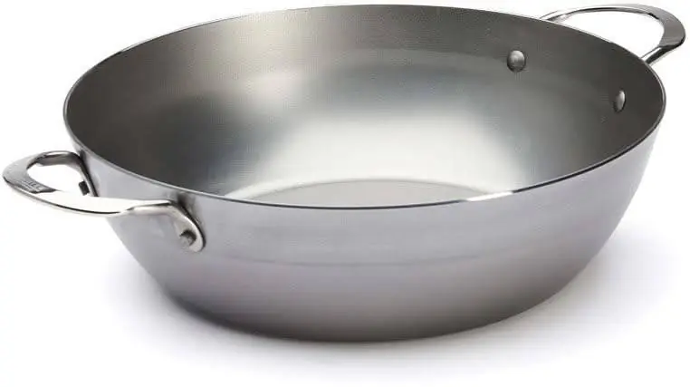 Koopje de Buyer Hapjespan / Sauteuse met 2 handvaten - Mineral B Pro - ø 32 cm / 5.5 liter - zonder anti-aanbaklaag