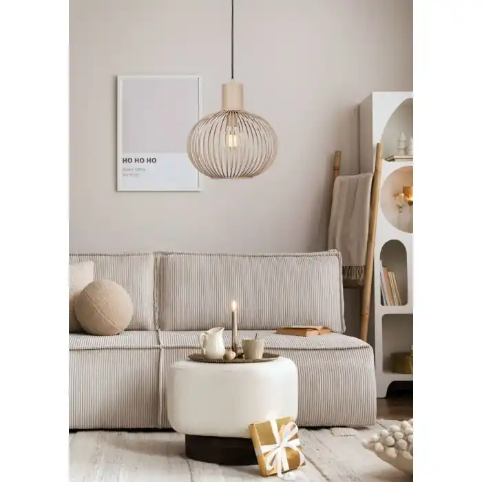 Op = Op Trio verlichting GILA Hanglamp Beige, 1-licht