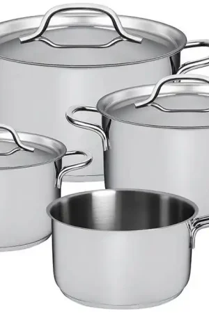Sola Pannenset Mirage 4-Delig RVS - Kookpan ø 16, 18, 20 cm & Steelpan ø 16 cm - geschikt voor alle warmtebronnen Korting