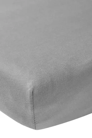 Meyco katoenen jersey hoeslaken co-sleeper 50x90 cm grijs Direct Beschikbaar