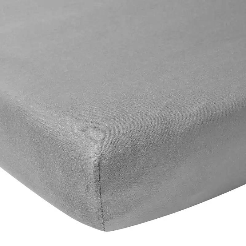 Meyco katoenen jersey hoeslaken co-sleeper 50x90 cm grijs Direct Beschikbaar