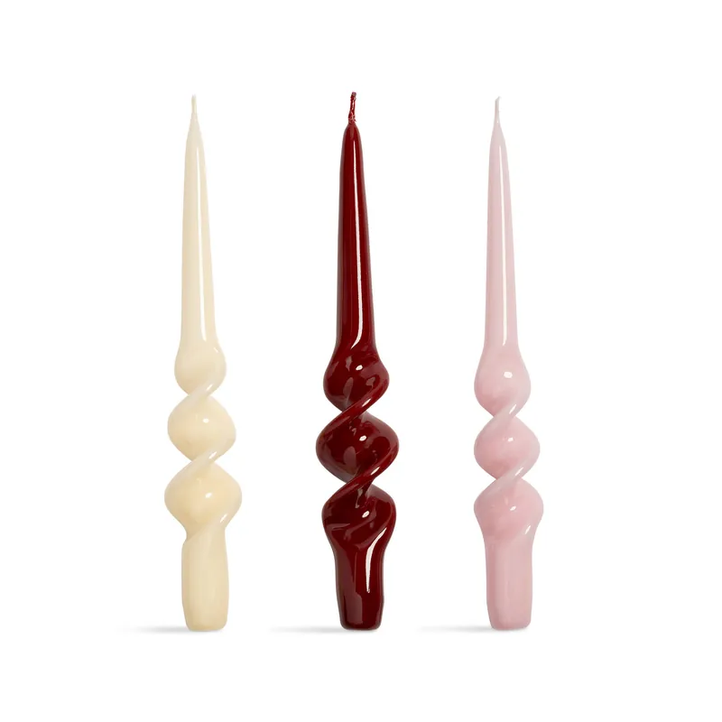 Populair &k amsterdam dinerkaars Alpha (set van 3) (4x23 cm)