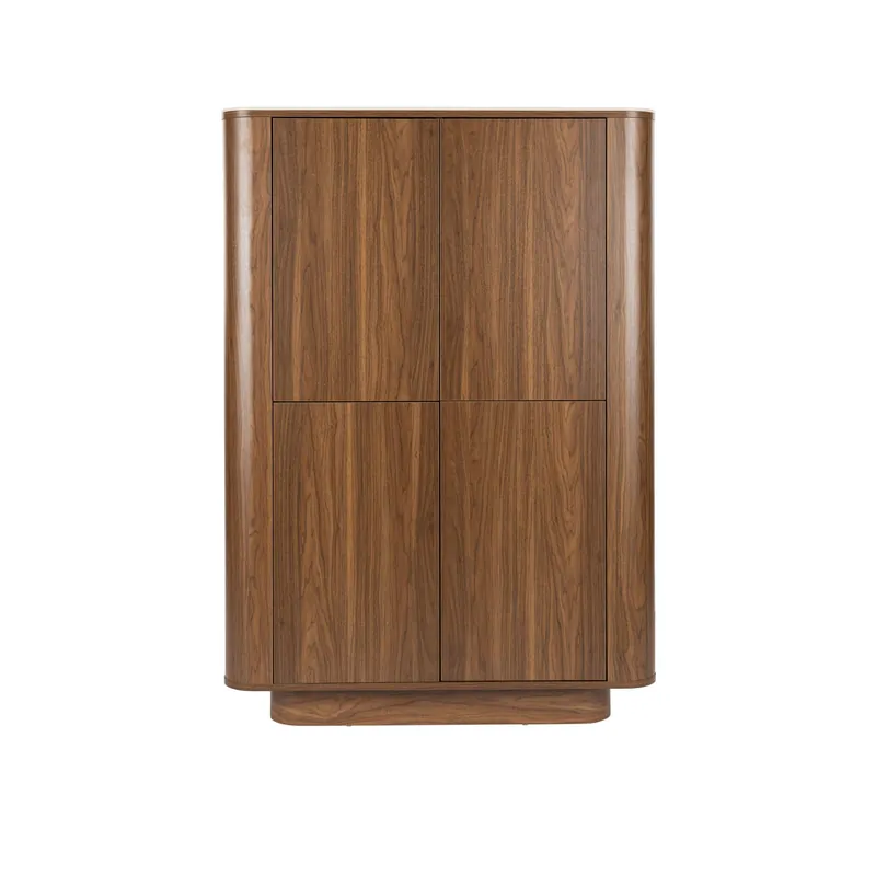 Housecraft Living Almira Kast Hout/ Marmerlook Walnootkleur Direct Beschikbaar