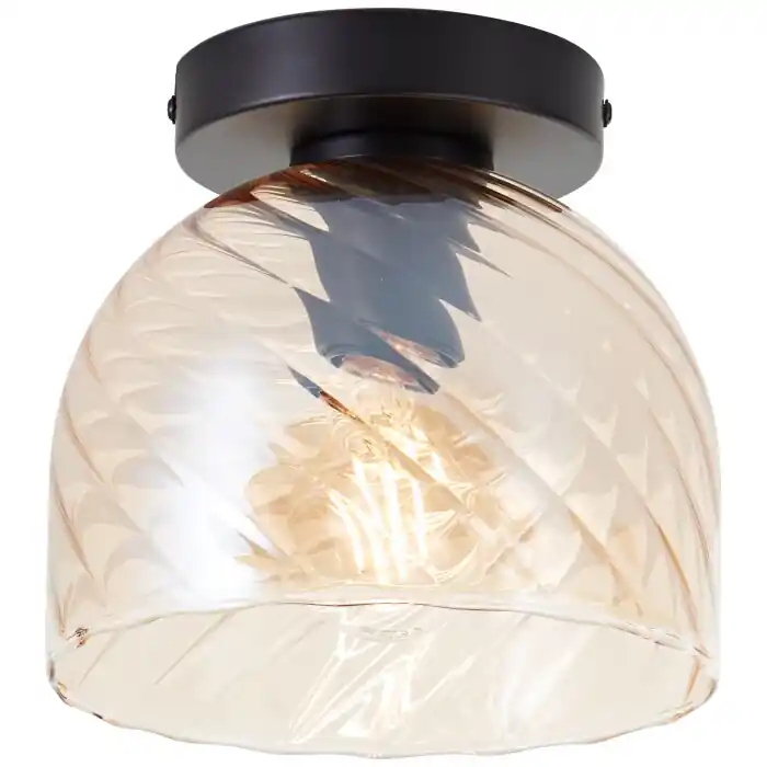 Briljante lampen Casto Plafondlamp Zwart, 1-licht Tijdelijk Beschikbaar