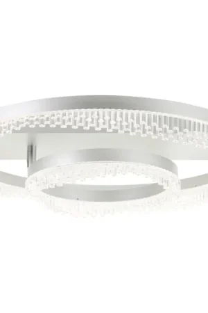 Beperkte Voorraad Briljante lampen Aurora Plafondlamp LED Zilver, 1-licht, Afstandsbediening