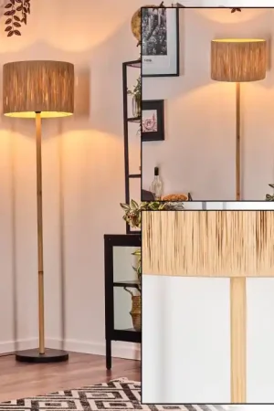 Granja Staande lamp Natuurlijke kleuren, Zwart, 1-licht Betaalbaar