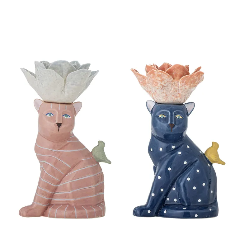 Veilige Betaling Bloomingville kandelaar Eri (set van 2) (9.5x9x17 cm)