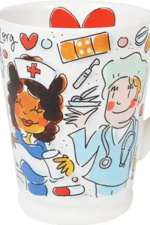 Alleen Vandaag Blond Amsterdam XL beker Hart Voor De Zorg (Ø10 cm) (500 ml)