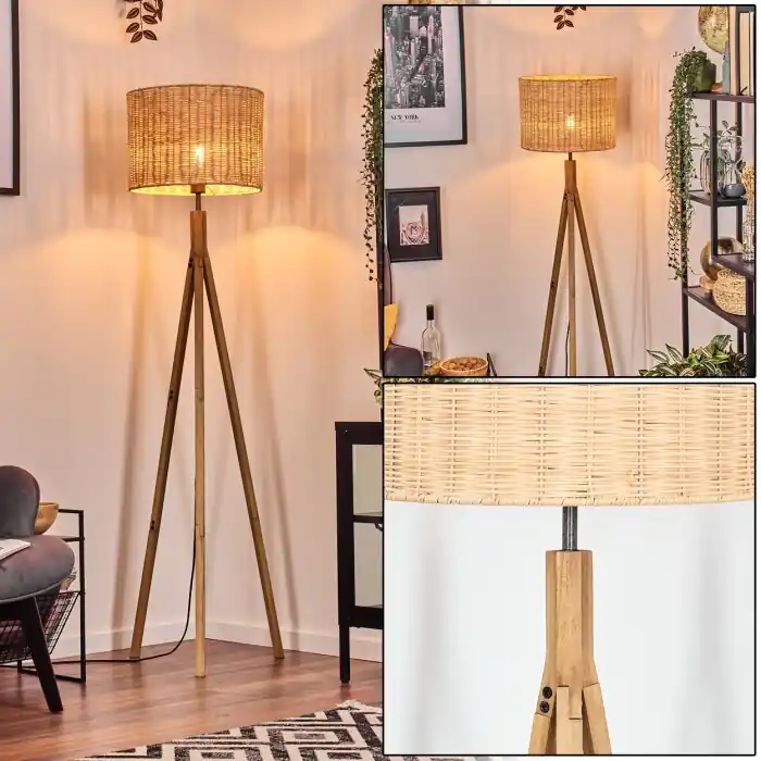 Cavaca Staande lamp Natuurlijke kleuren, 1-licht Veilige Betaling