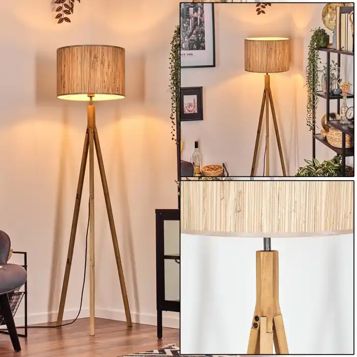 Beste Prijs Bongal Staande lamp Natuurlijke kleuren, 1-licht