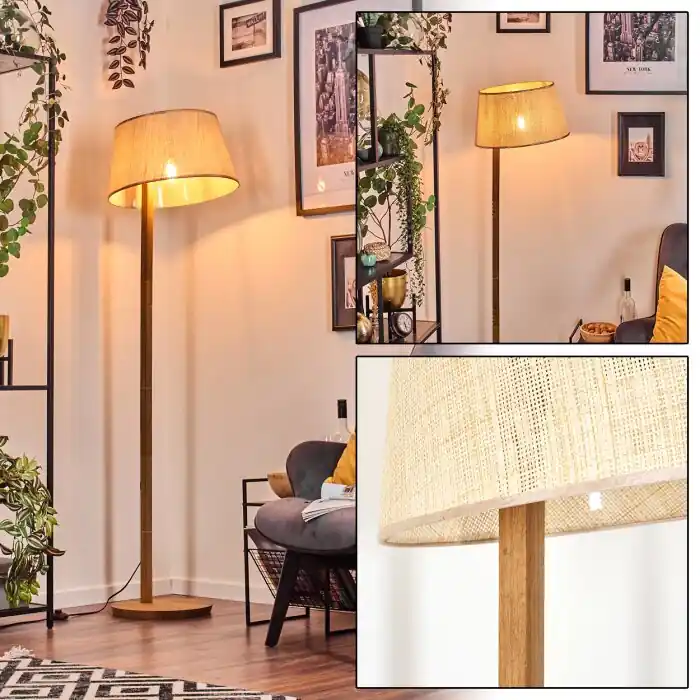 Sabadim Staande lamp Natuurlijke kleuren, 1-licht Beperkte Voorraad