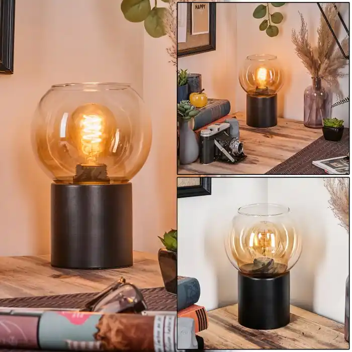 Koopje Koyoto Kogellampje, Bureaulamp, Tafellamp Amber, Duidelijk, 1-licht