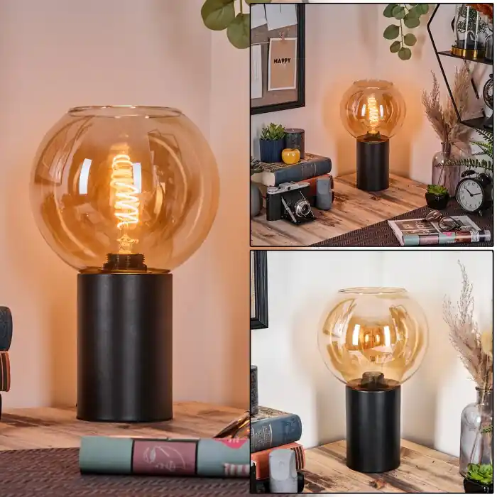 Koyoto Kogellampje, Bureaulamp, Tafellamp Amber, 1-licht Beperkte Voorraad