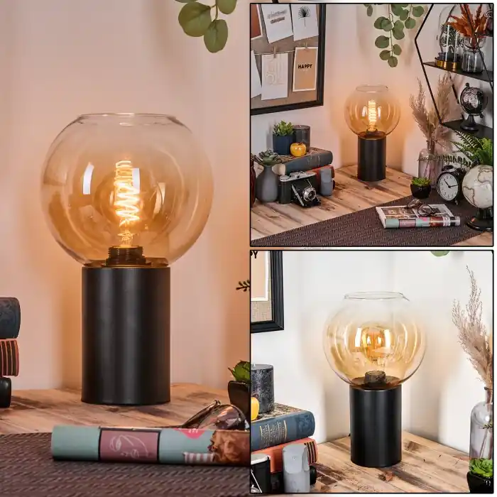 Koyoto Kogellampje, Bureaulamp, Tafellamp Amber, Duidelijk, 1-licht Tijdelijk Beschikbaar