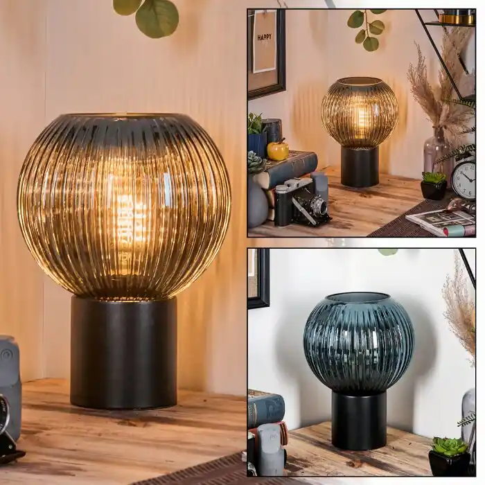 Koyoto Kogellampje, Bureaulamp, Tafellamp Blauw, 1-licht Fabrieksprijs