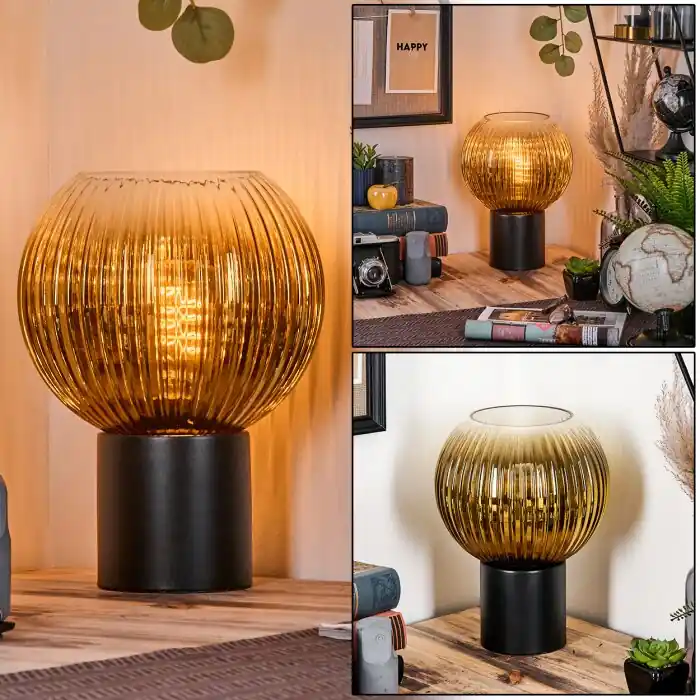 Koyoto Kogellampje, Bureaulamp, Tafellamp Goud, Duidelijk, 1-licht Exclusieve Aanbieding