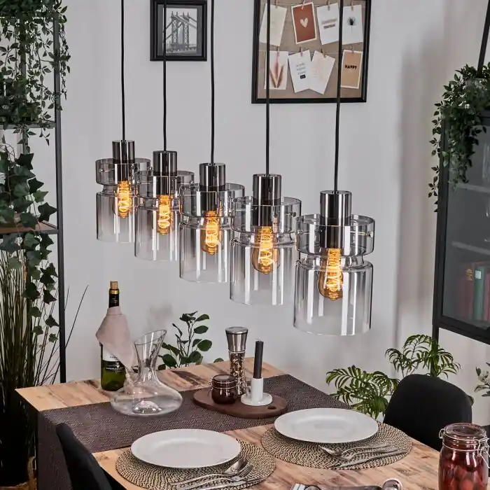 Hasvik Hanglamp, Hanglamp Zwart, 5-lichts Aanbieding