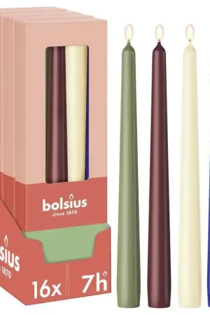 Nieuw Bolsius dinerkaarsen (16 stuks) (7 branduren)