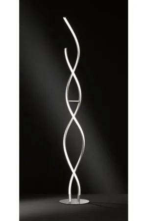 Wofi BONNEY Staande lamp LED Nikkel mat, 1-licht Shop Nu