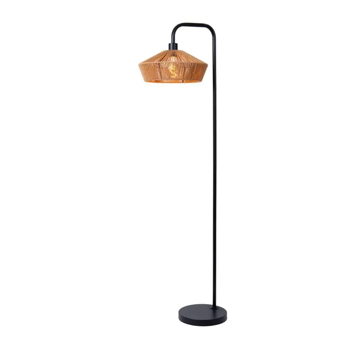 Lucide YUNKAI Staande lamp Zwart, 1-licht Hete Deal