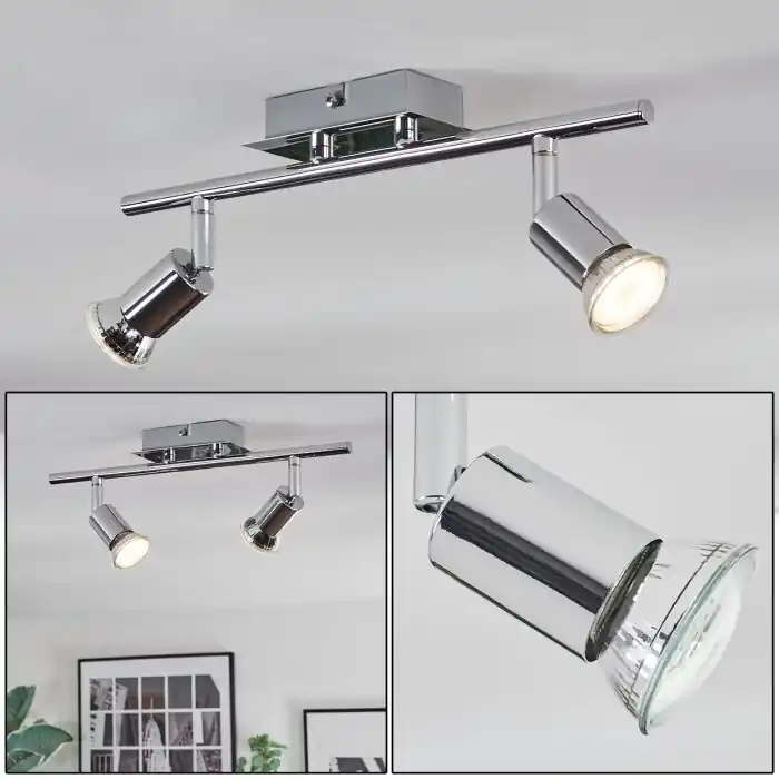 Op = Op Ilaro Plafondlamp, Plafondspot Chroom, 2-lichts