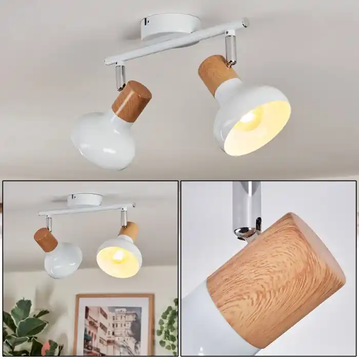 Beste Prijs Alyra Plafondlamp, Plafondspot Wit, 2-lichts