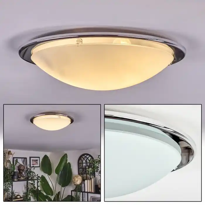 Brena Plafondlamp Zilver, 2-lichts Superprijs