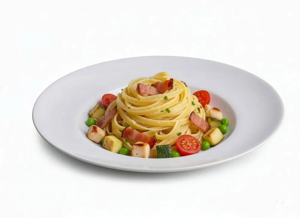 Cookinglife Diepe borden / Pastaborden - Porselein - Wit - ø 27 cm - 6 Stuks Gratis Retour