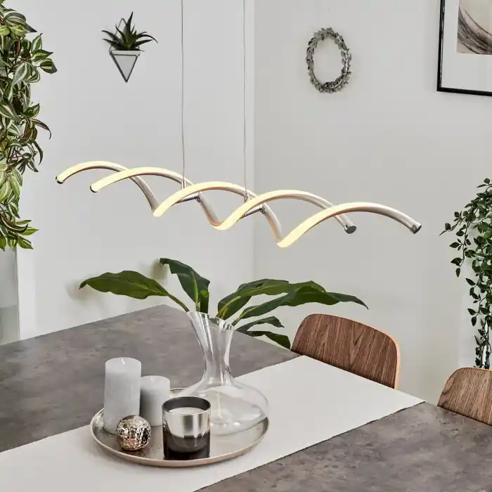 Galette Hanglamp LED Nikkel mat, 1-licht Finale Uitverkoop