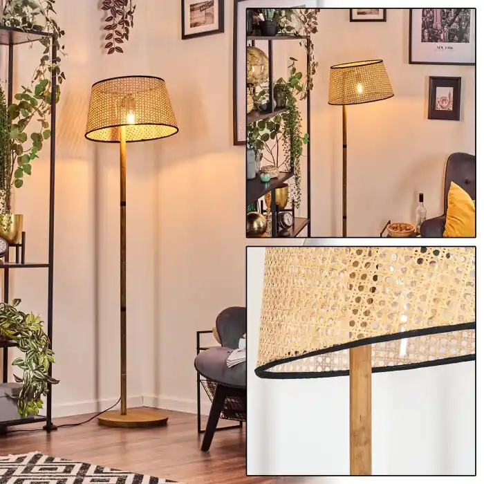Nu Kopen Ramila Staande lamp Natuurlijke kleuren, 1-licht