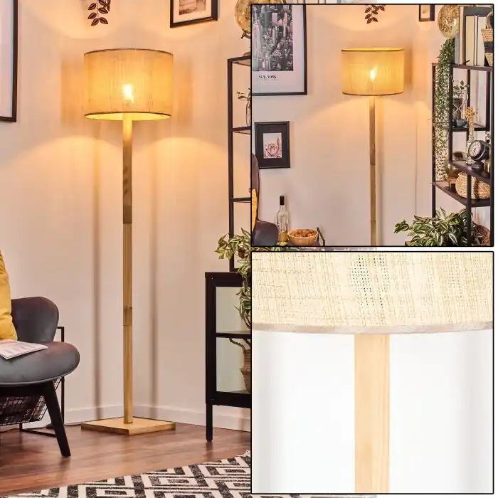 Sabadim Staande lamp Natuurlijke kleuren, 1-licht Direct Verzonden