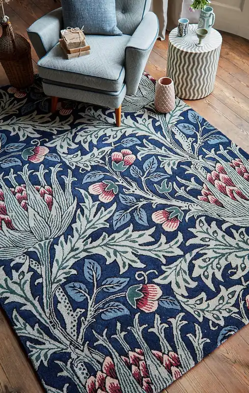 Laagpolig vloerkleed Morris & Co Artichoke Mineral 127108 Aanbieding