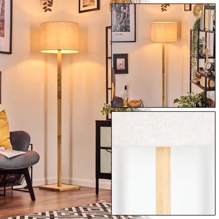 Bassagoda Staande lamp Natuurlijke kleuren, 1-licht Flitsaanbieding