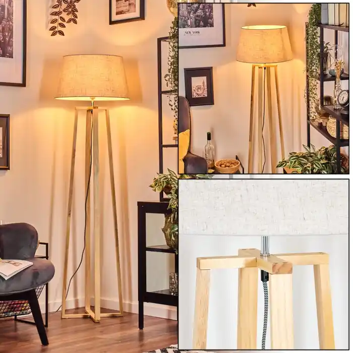 Bassagoda Staande lamp Natuurlijke kleuren, 1-licht Koopje