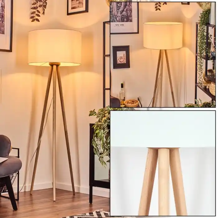 Flemming Staande lamp Natuurlijke kleuren, 1-licht Express Levering