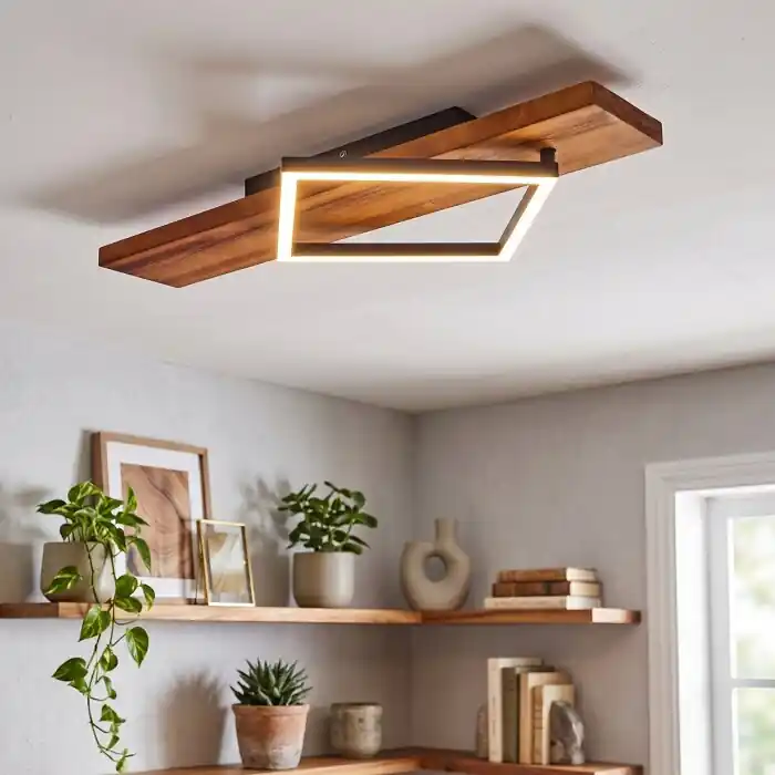 Veilige Betaling Pompu Plafondlamp LED Natuurlijke kleuren, Zwart, 1-licht