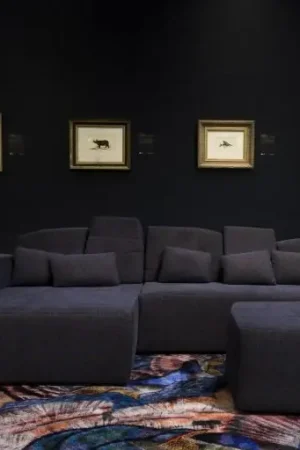Laagpolig vloerkleed Moooi Carpets Calligraphy Bird Exclusieve Aanbieding