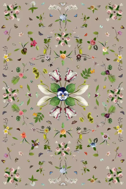 Laagpolig vloerkleed Moooi Carpets Garden of Eden Beige Meest Verkocht