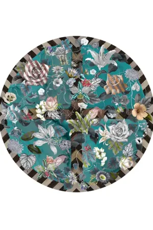 Speciale Aanbieding Laagpolig vloerkleed Moooi Carpets Malmaison Aquamarine